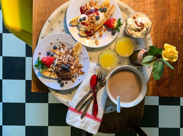 Banana Split Frühstück